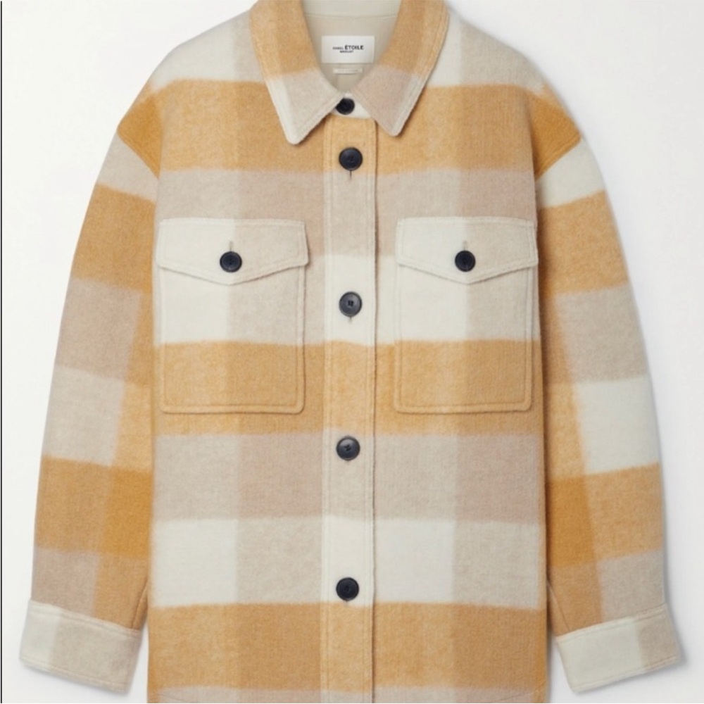 ISABEL MARANT ÉTOILE Harveli oversized checked flannel jacket